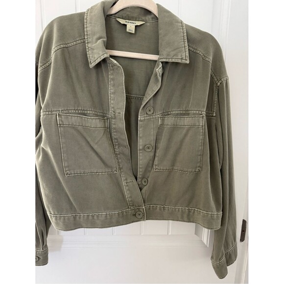 Old Navy Jackets & Blazers - Old-navy Women's Green and Khaki Jacket
